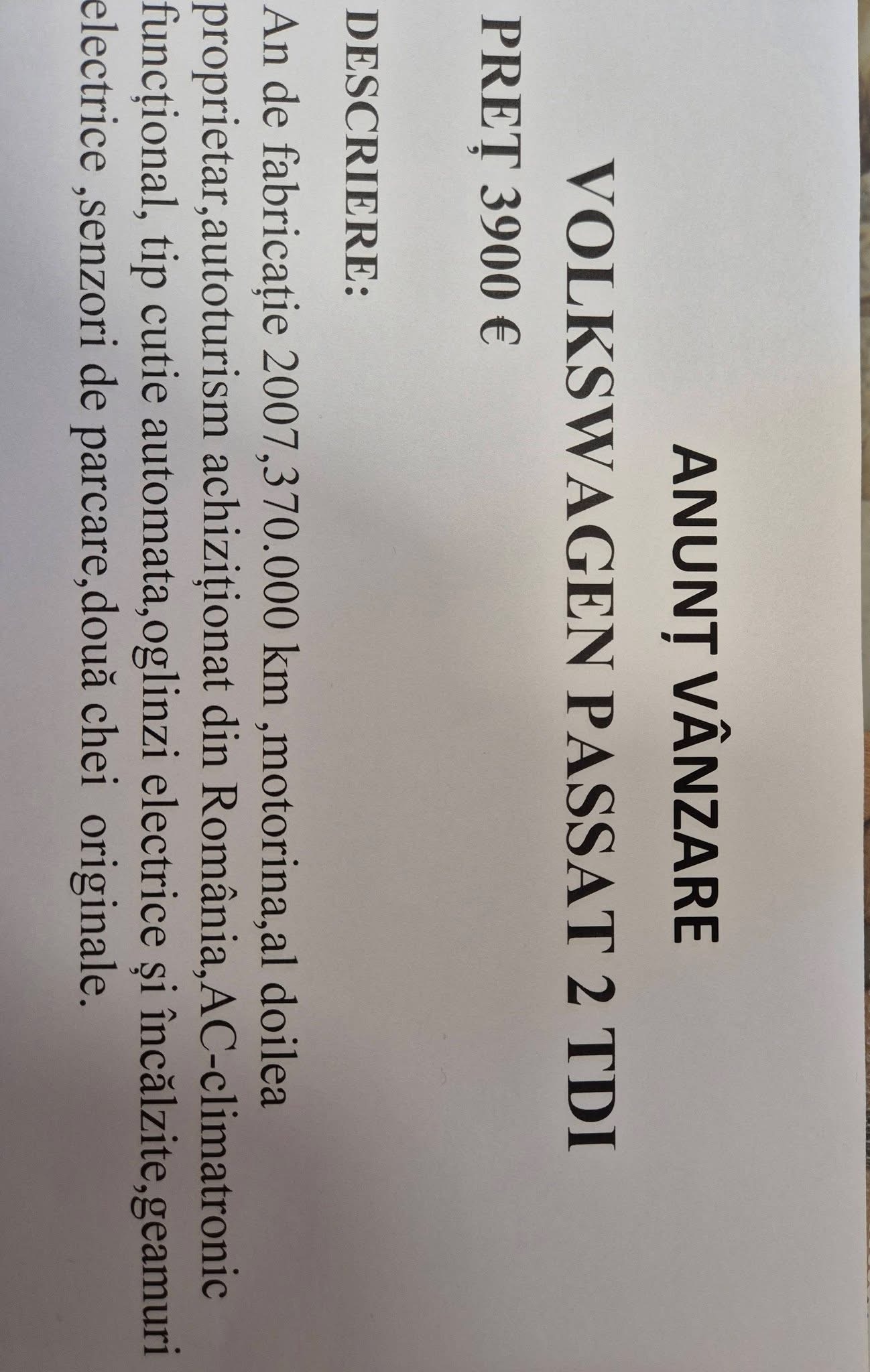 
								De vânzare Volkswagen Passat full									